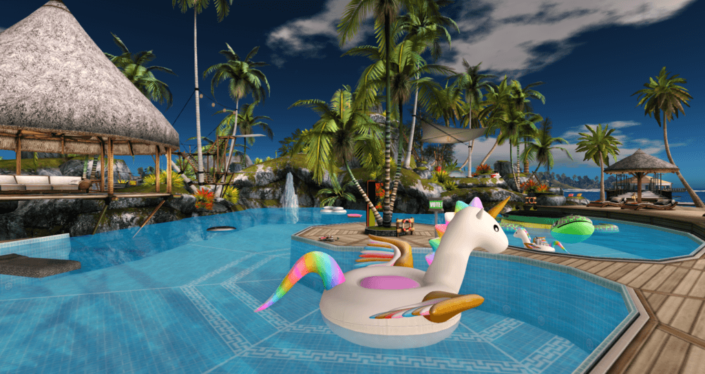 The Freaky Tiki's Grotto Pool in Second Life